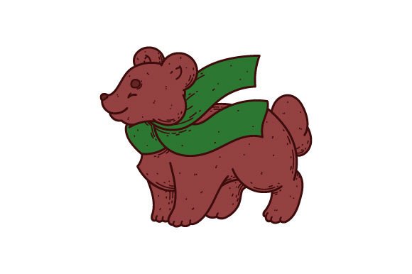 Bear with Scarf Waving