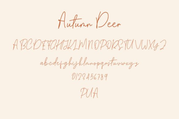 Autumn Deer Font - Preview 1