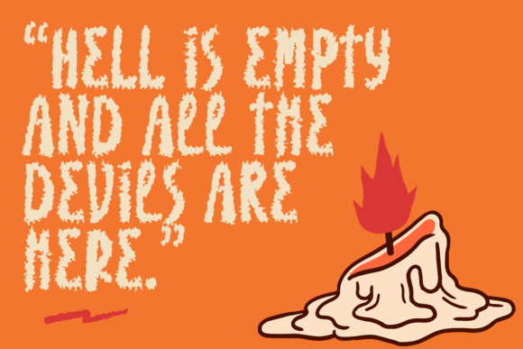 Burn House Font - Preview 1
