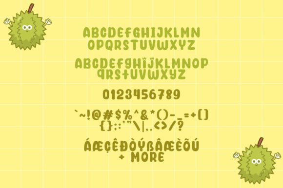 Durian Days Font font preview - 3