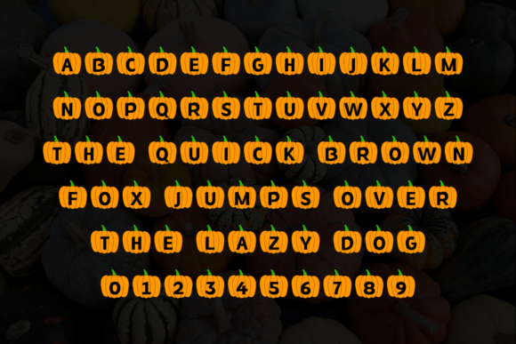 Fall Pumpkins Font - Preview 1