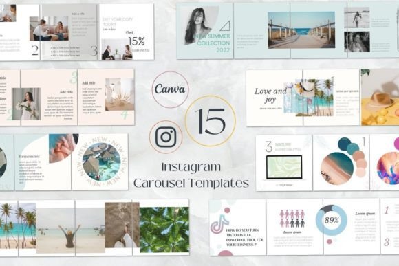 Instagram Carousel Canva Templates Gráfico Instagram Por PittaFinePrint