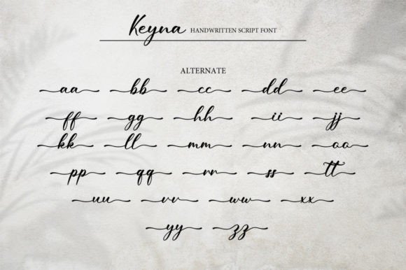 Keyna Font PNG with transparent background - Preview 6