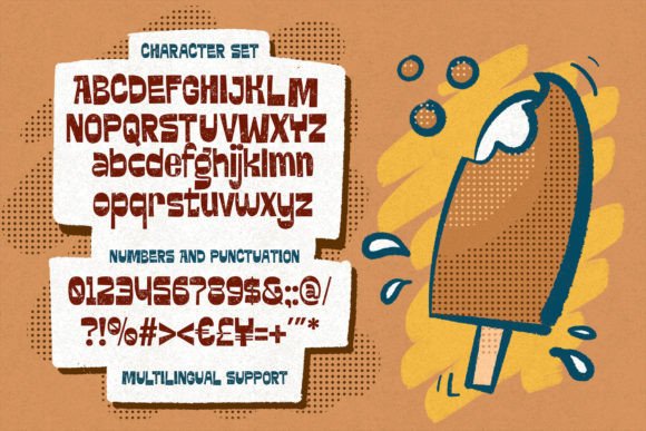 Krenzy Crispy Font PNG with transparent background - Preview 6
