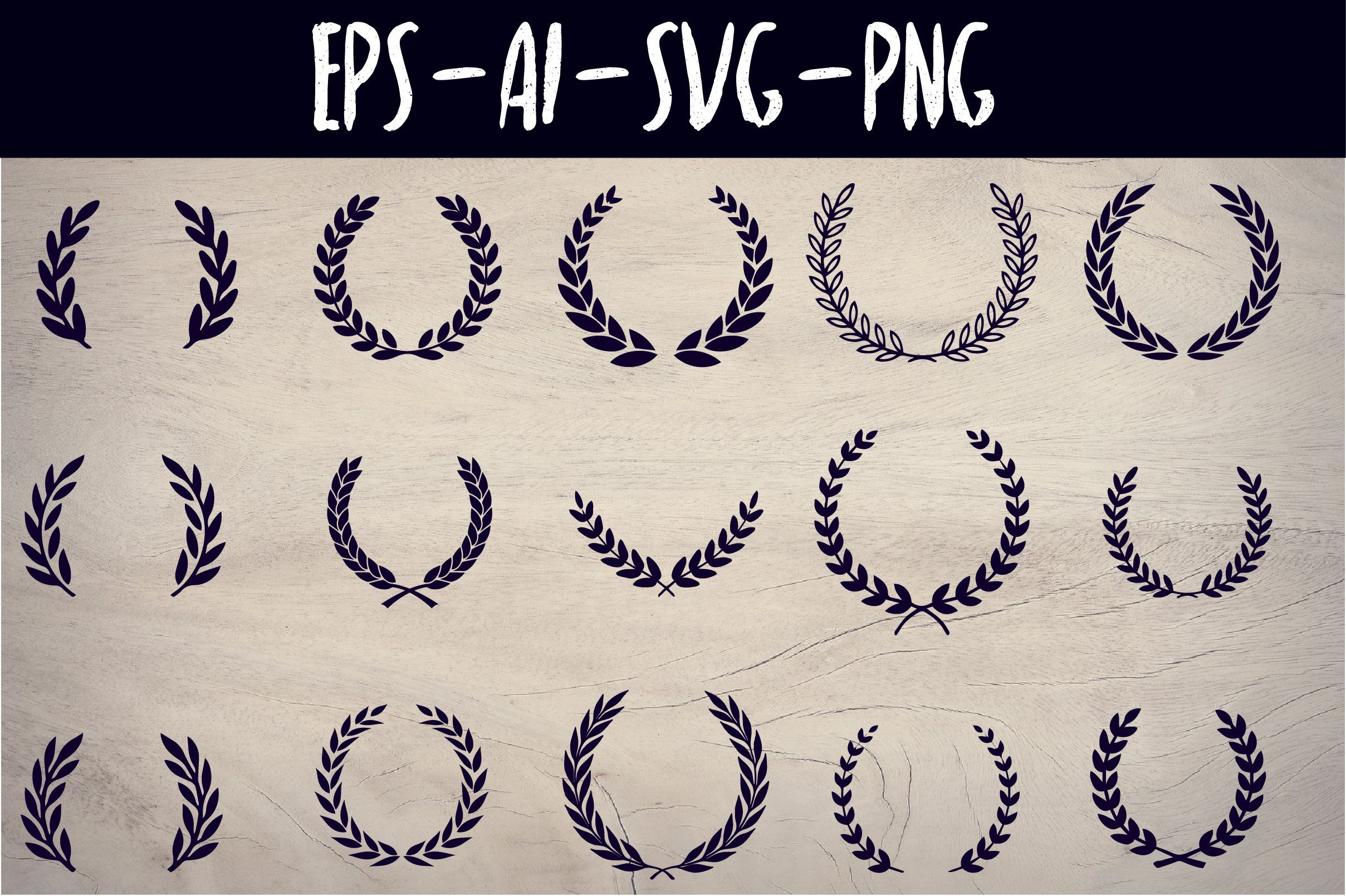 Laurel Wreath Clipart, Laurel Circle Svg