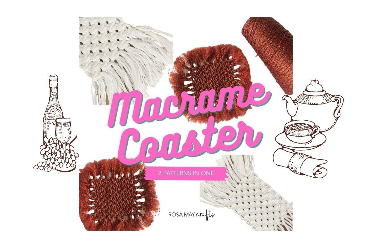 Macrame PDF 2 Coaster Easy Pattern
