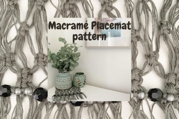 Macrame Vintage Beaded Placemat Pattern