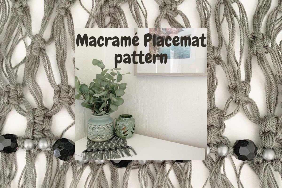 Macrame Vintage Beaded Placemat Pattern
