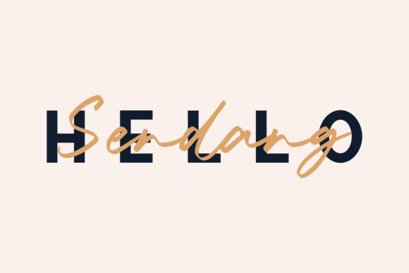 Mellany Font PNG with transparent background - Preview 2