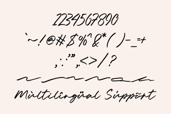 Mellany Font PNG with transparent background - Preview 6