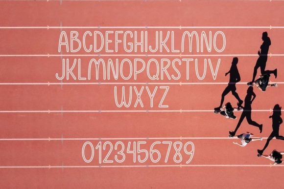 Mikael Outline Font PNG with transparent background - Preview 1