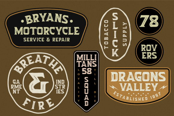 Oldash Font PNG with transparent background - Preview 5