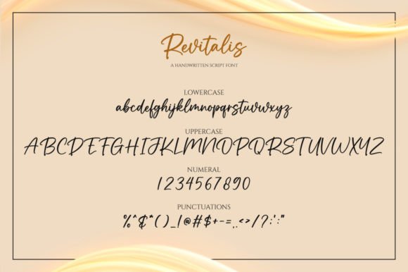 Revitalis Font PNG with transparent background - Preview 5