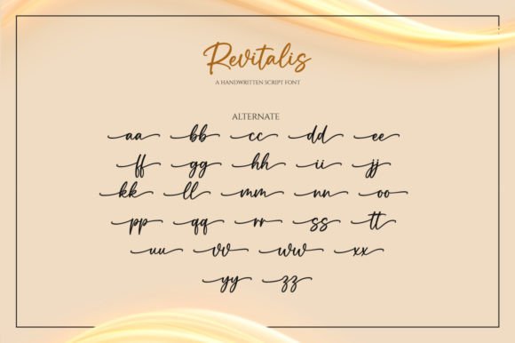 Revitalis Font PNG with transparent background - Preview 6