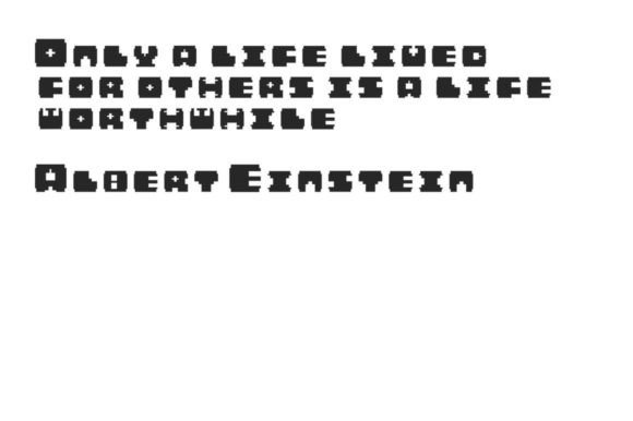 Block Pixel Font - Preview 2