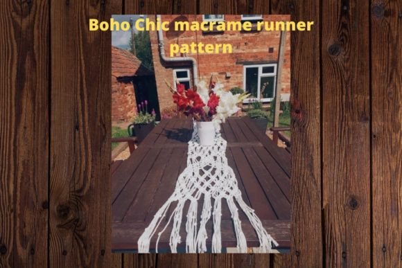 Boho Chic Easy Macrame Runner Tutorial
