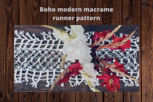 Boho Modern Macrame Table Runners PDF