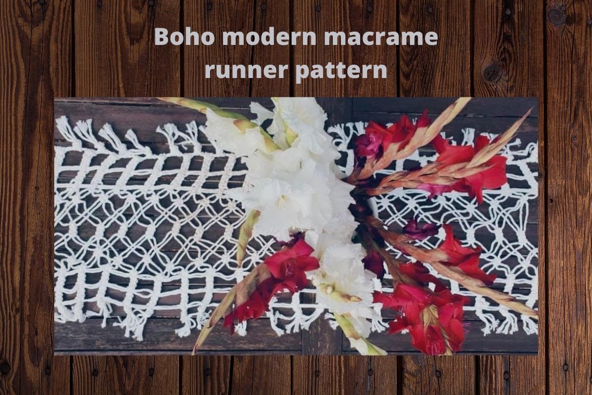 Boho Modern Macrame Table Runners PDF