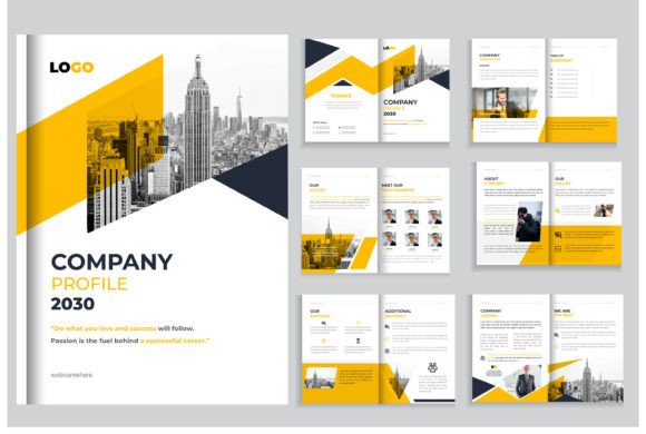 Company profile design template