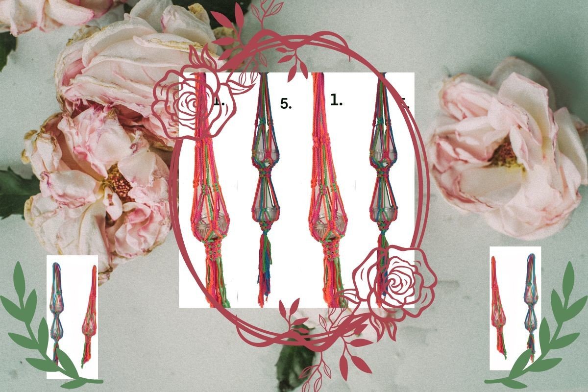 Easy Floral Holders Macrame Pattern