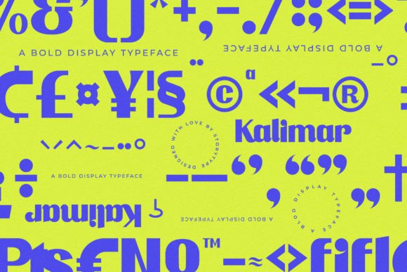 Kalimar Font PNG with transparent background - Preview 1