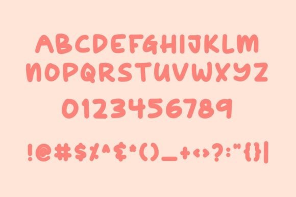 Kindie Bear Font PNG with transparent background - Preview 2