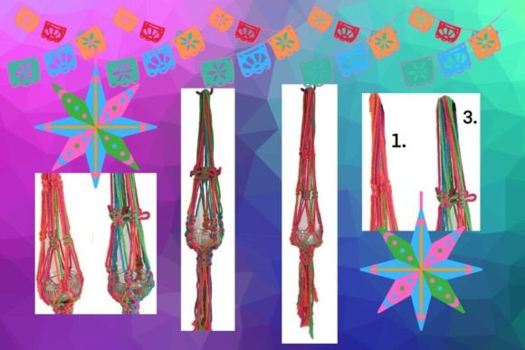 Macrame Cacti Plant Hanger Pattern