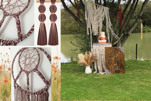 Peace Sign Dream Catcher Macrame Pattern
