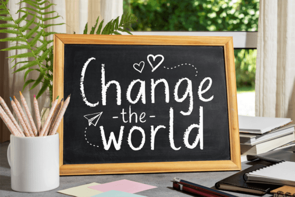 Planet Chalky Font PNG with transparent background - Preview 2