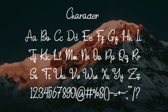 Rissya Font PNG with transparent background - Preview 2