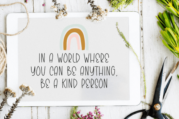 Skinny Rainbow Font PNG with transparent background - Preview 4
