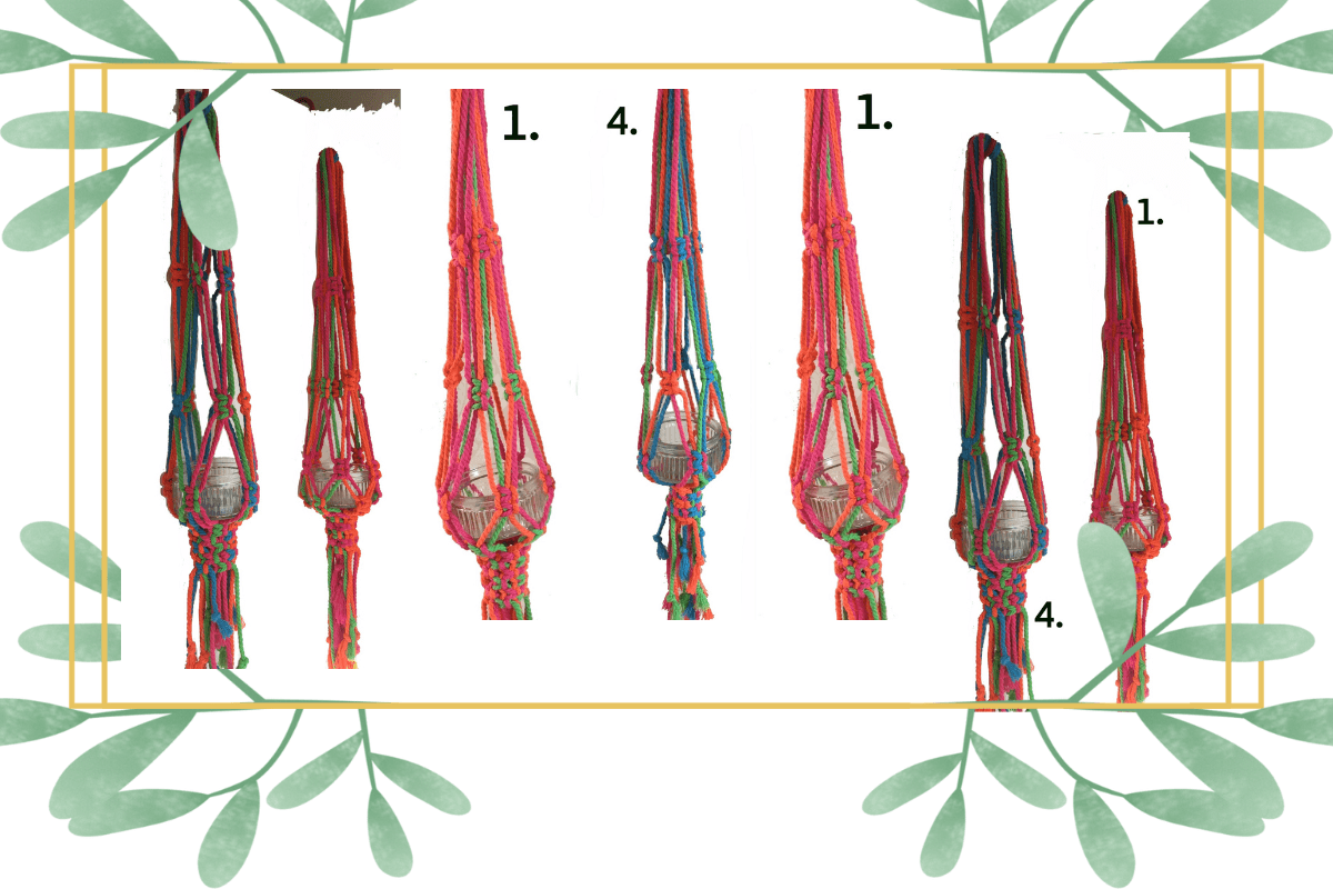 Tealight Floral Macrame Holders Pattern
