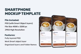 #16. Smartphone Mockup Template Graphic by Design_love · Creative Fabrica
