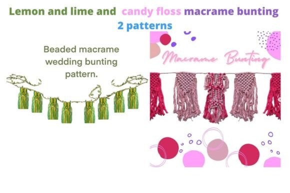 Baby Shower Macrame Garland Pattern,