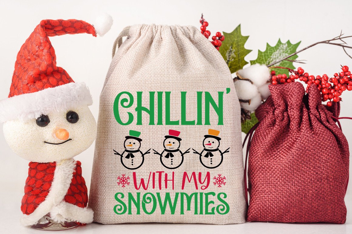 Chillin' with My Snowmies SVG Graphic by Designer302 · Creative Fabrica