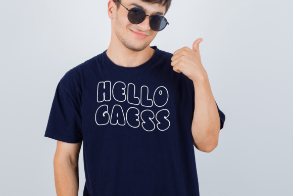 Chubby Ghost Font PNG with transparent background - Preview 2