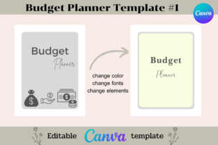 Editable Budget Planner Canva Template Graphic by Adalin Digital ...