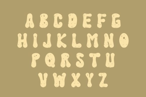 Happy Groovy Font PNG with transparent background - Preview 2