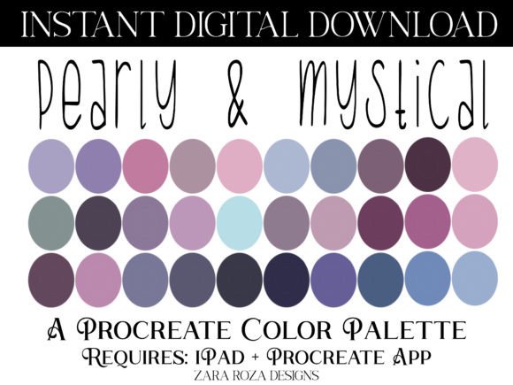 Pearly & Mystical Procreate Palette