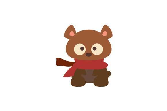 Bear with Scarf Waving