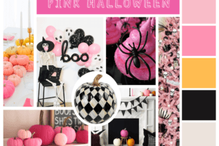 30 Pink Halloween Digital Papers Graphic by Wetfish Designs · Creative ...