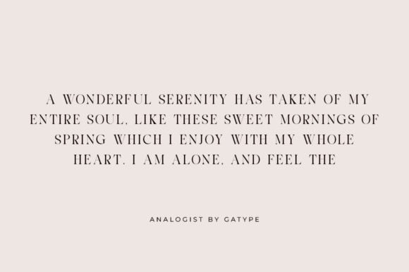 Analogist Font - Preview 6