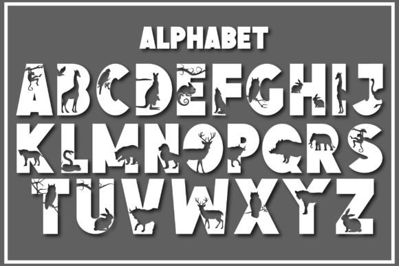 Animal Kingdom Font PNG with transparent background - Preview 1