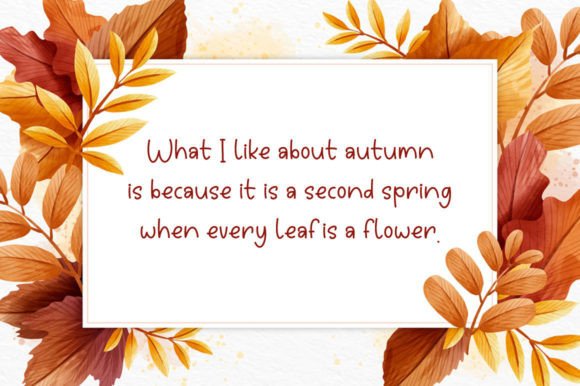 Beauty Autumn Font - Preview 1