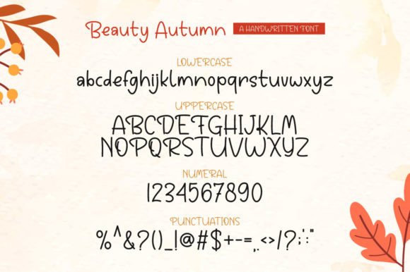 Beauty Autumn Font - Preview 5