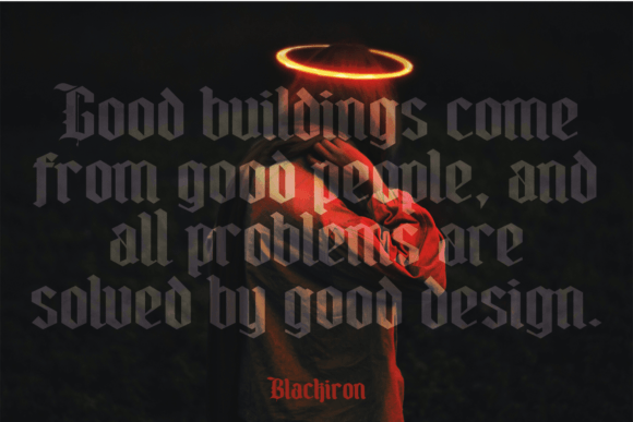 Blackiron Font - Preview 3