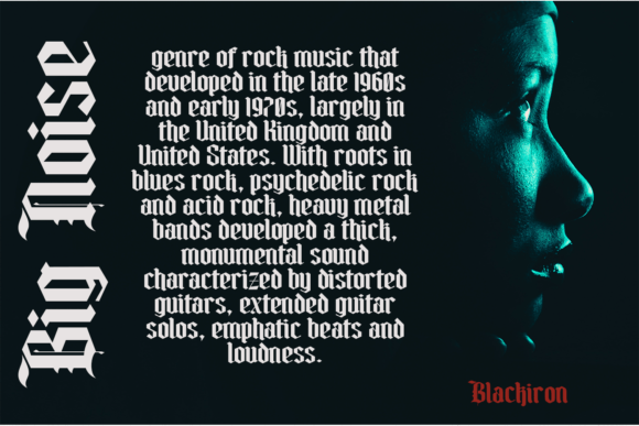 Blackiron Font - Preview 5