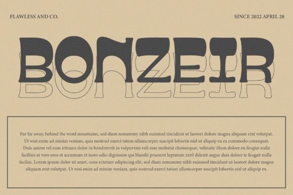 Bonzeir Font - Preview 3