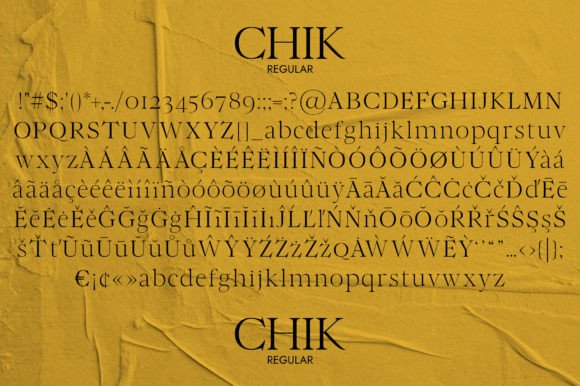 Chik Font - Preview 4
