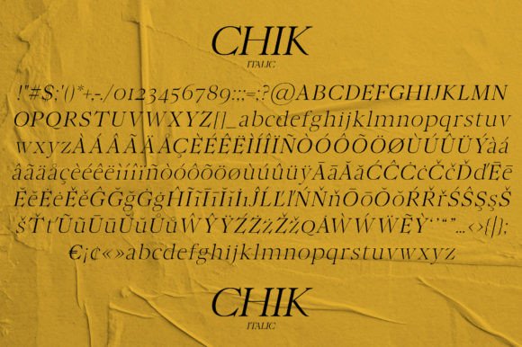 Chik Font - Preview 5